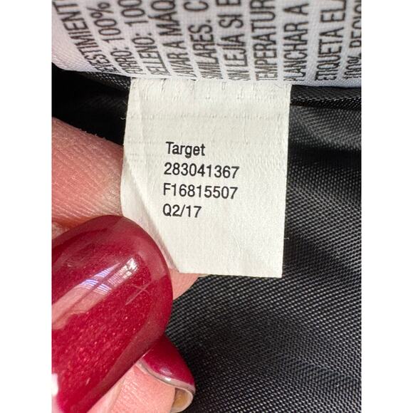 A New Day Women's Black and White Herringbone Puffer Vest Quilted Size XS - Picture 8 of 10